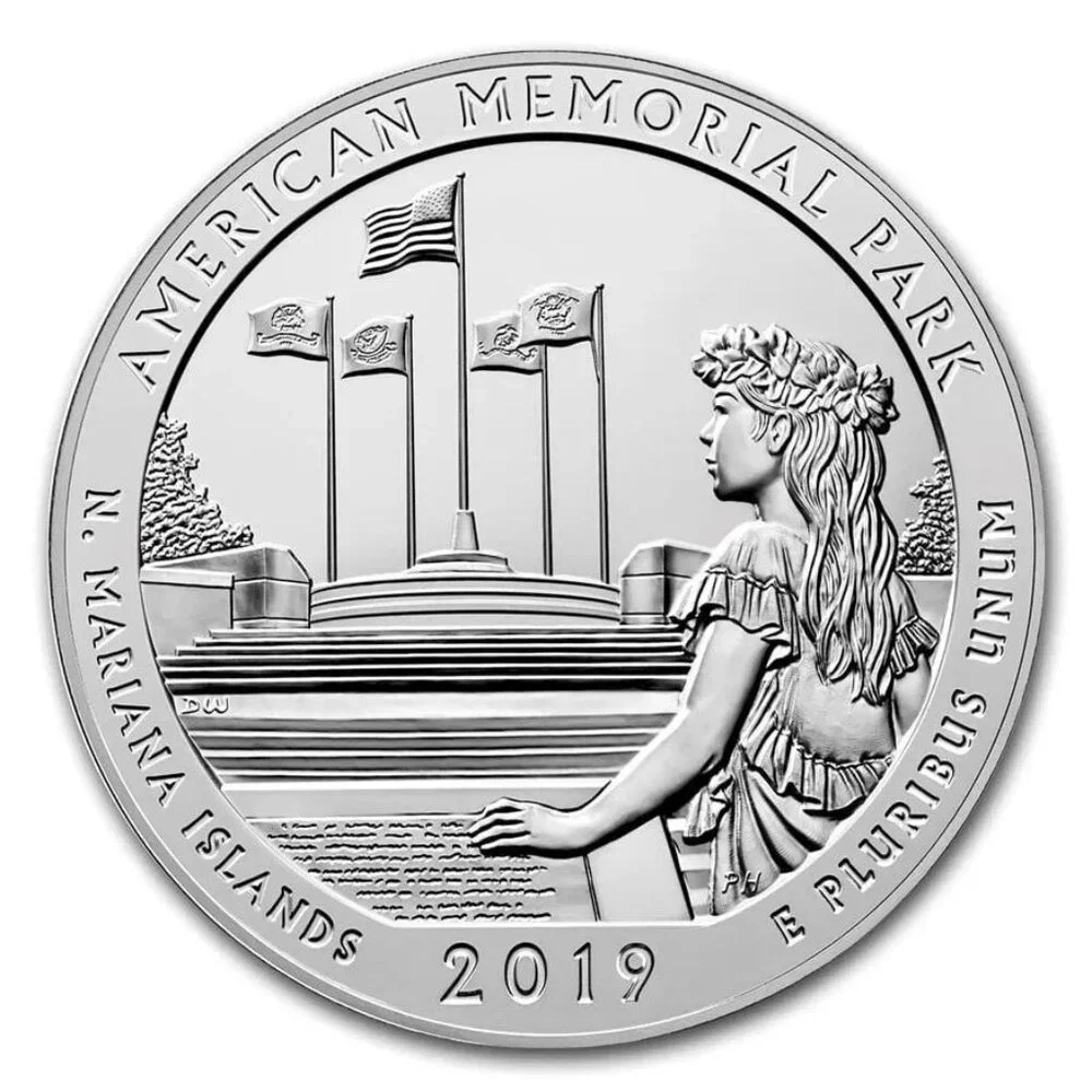 2019 U.S. Mint Quarters $25.00 Bag - America The Beautiful American Memorial Par - Picture 3 of 9